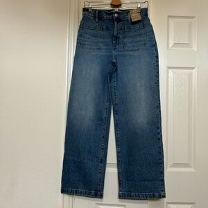 NWT! Madewell Emmett wide leg jeans in size 28